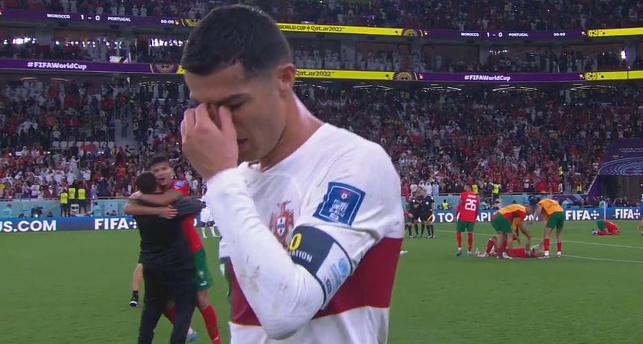 葡萄牙0-1摩洛哥退场后的c罗,葡萄牙0-1摩洛哥期间c罗的表现