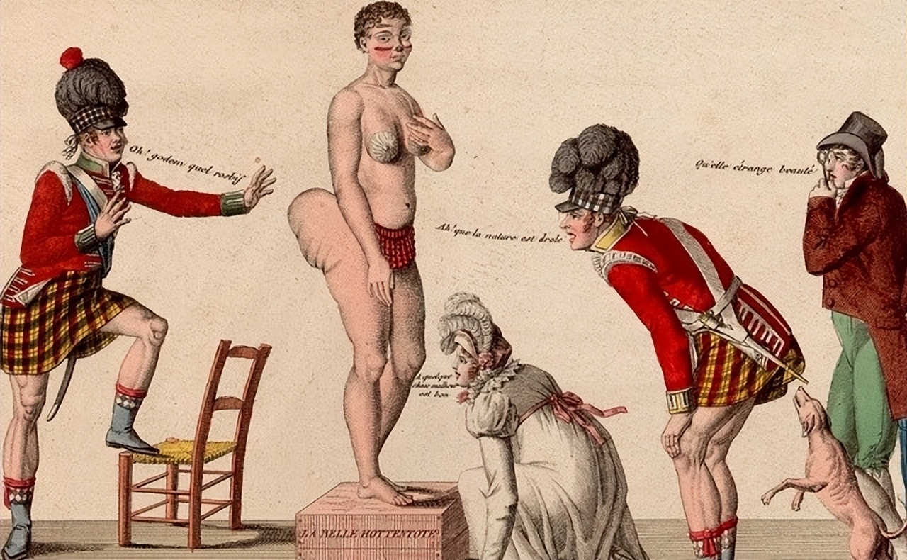 南非少女巴特曼照片,南非萨拉巴特曼标本