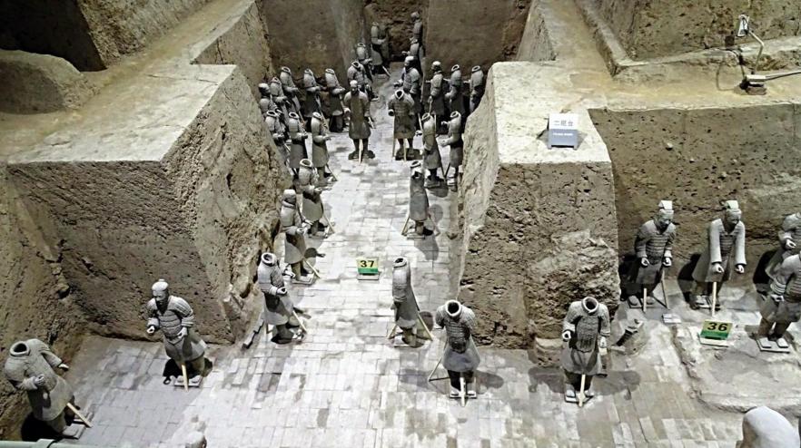 秦始皇兵马俑博物馆logo白底大图,秦始皇兵马俑第一视觉