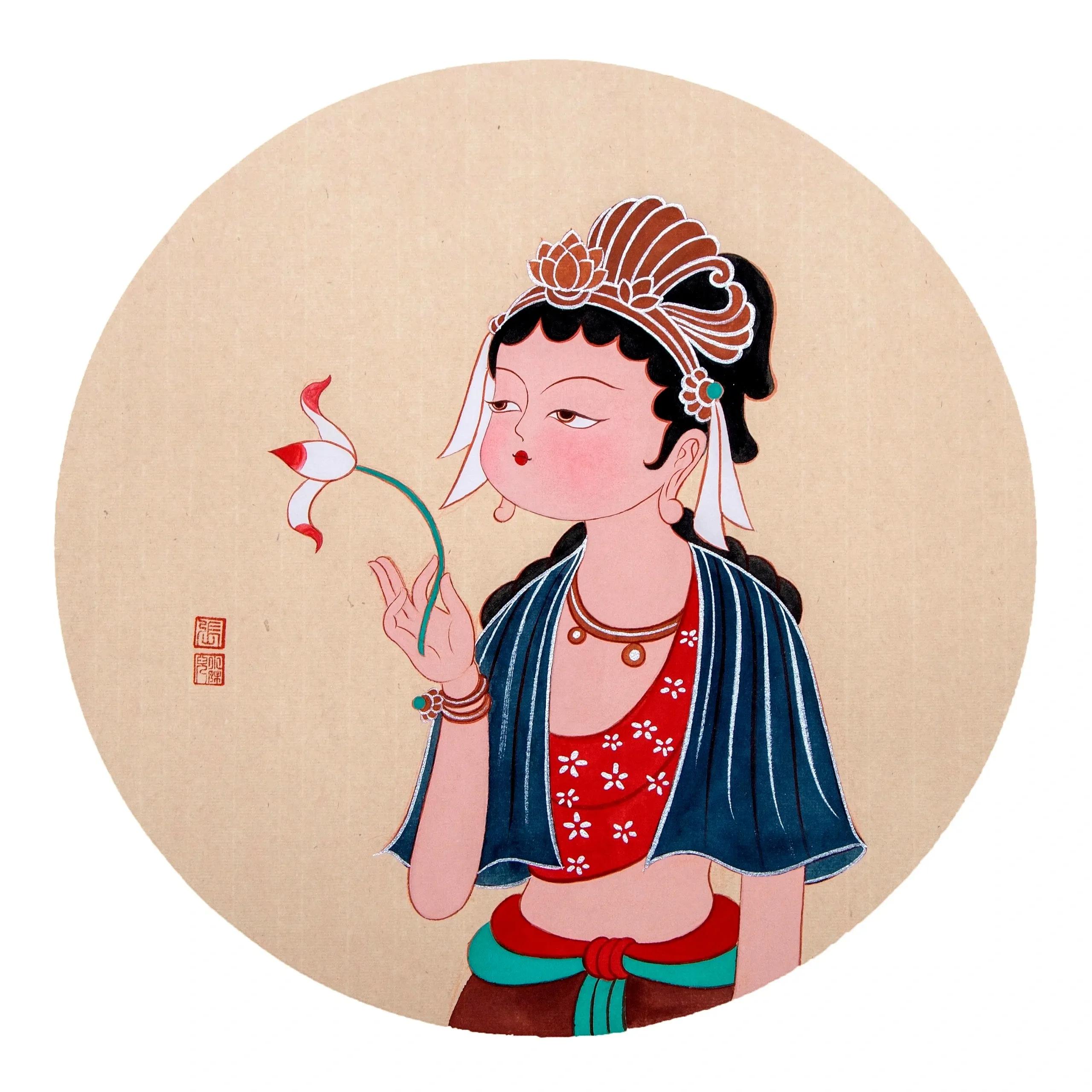 一花一世界一菩提的小和尚头像,可爱又沙雕的菩萨头像