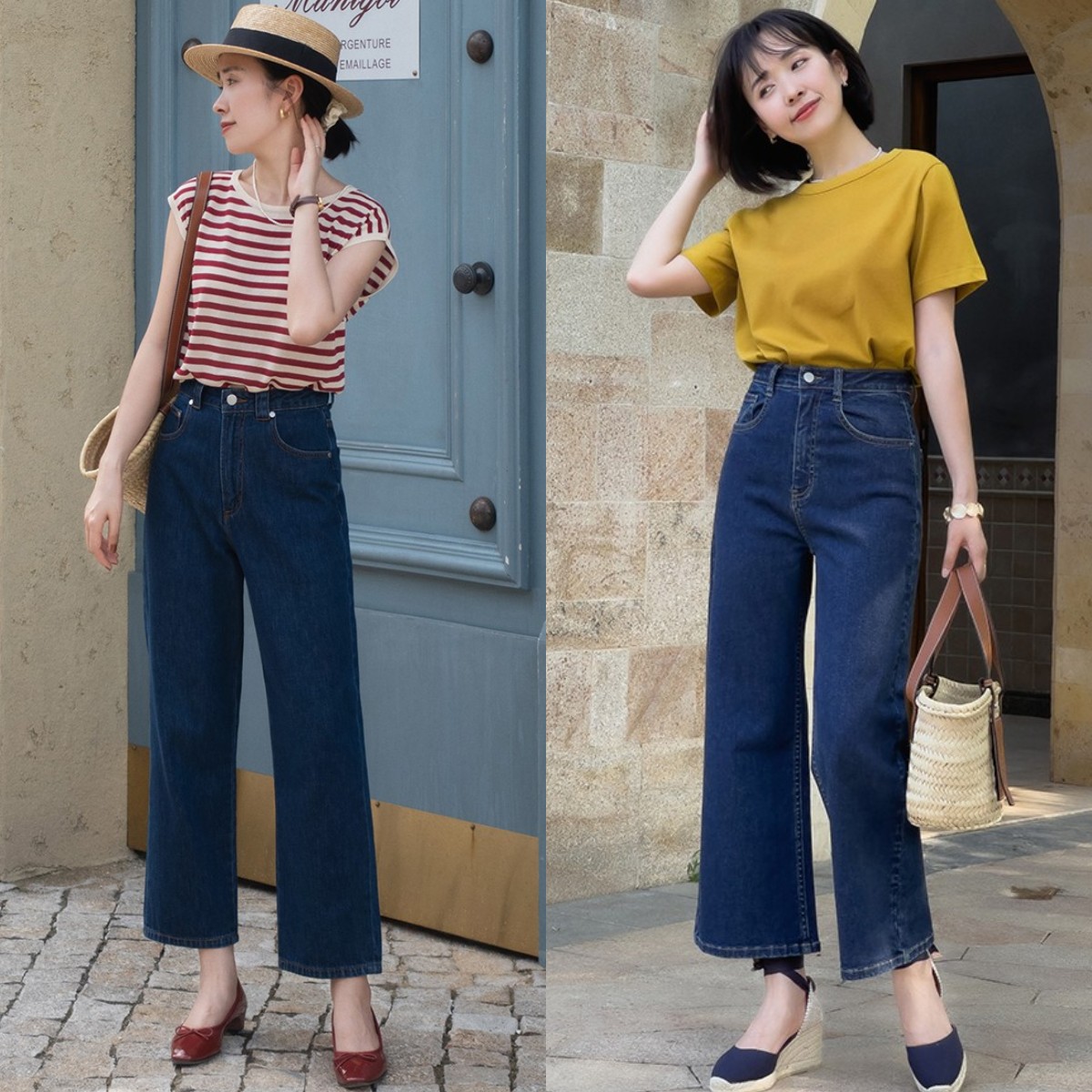 百搭阔腿裤穿搭有技巧,阔腿裤搭什么上衣显瘦夏季