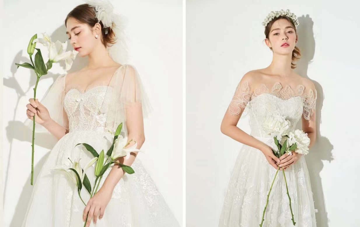 婚纱皇冠黑色霸气造型图片,婚纱饰品搭配图片