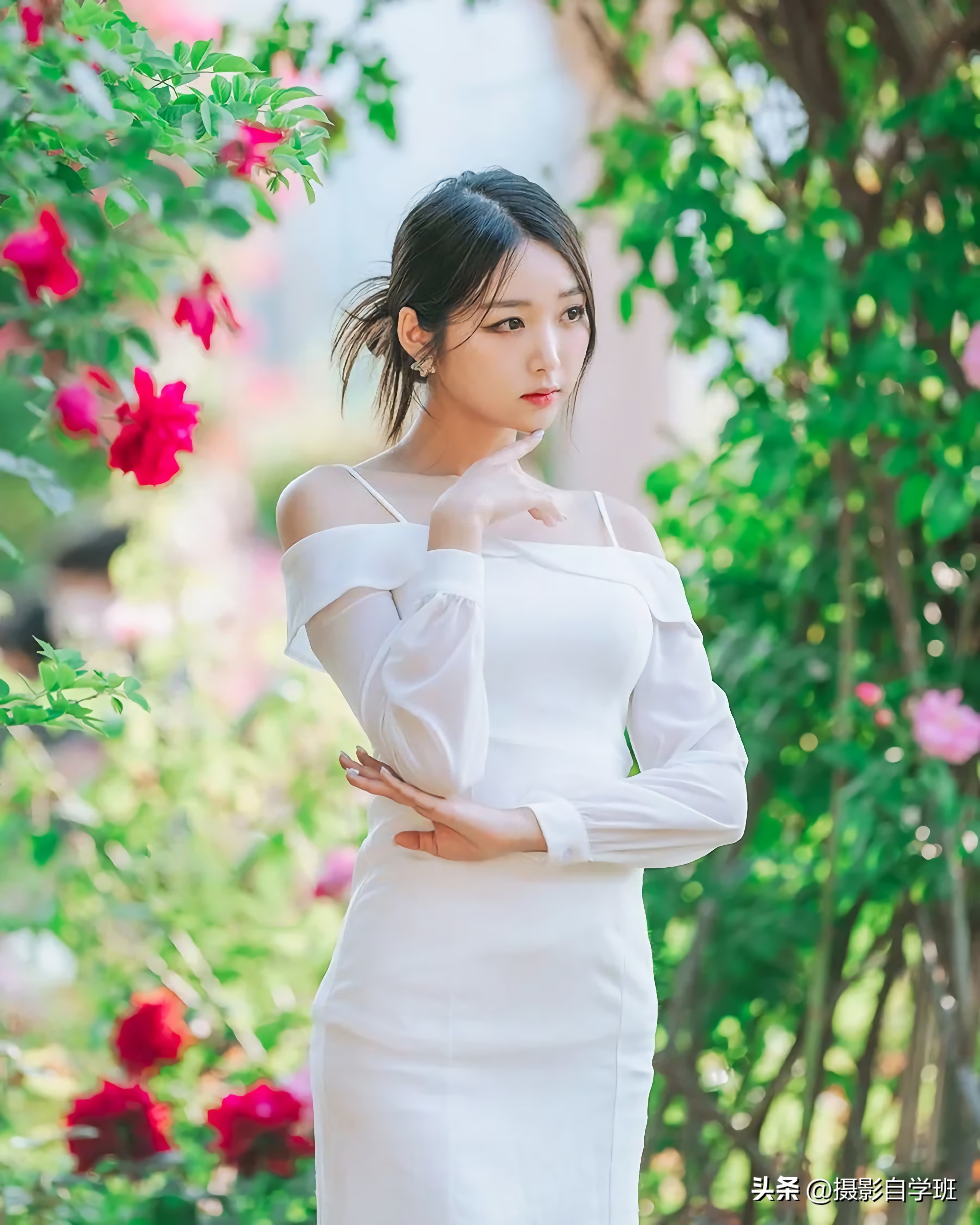 咋拍出大长腿，咋让照片看起来干净，摄影姿势怎么摆