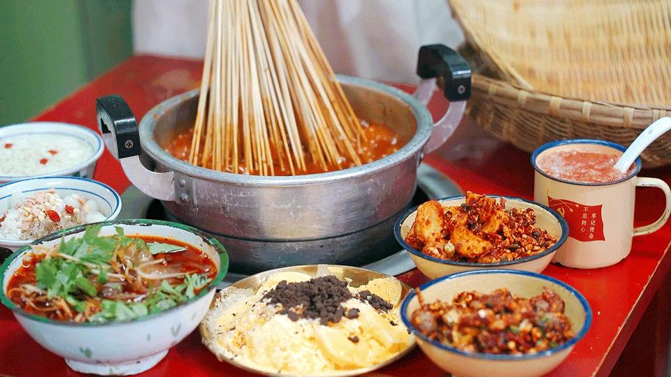 全成都最好吃最火的串串,成都红牌老字号网红串串