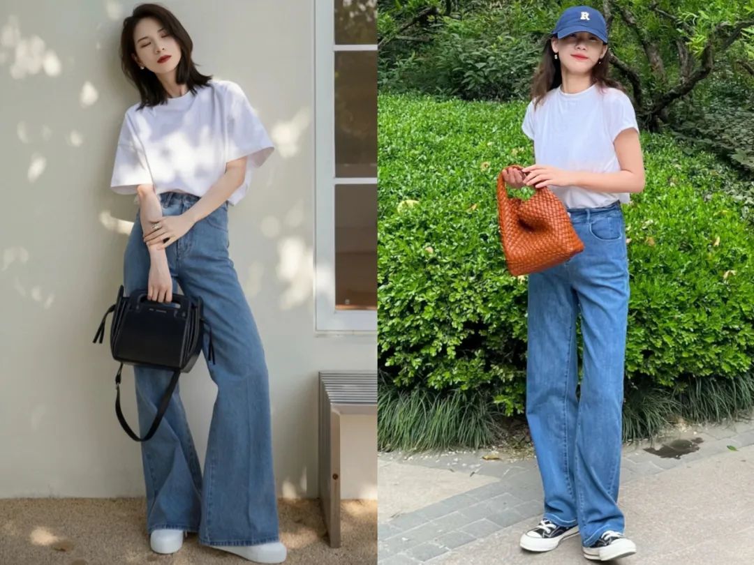 蓝白穿搭真的百看不厌,夏天蓝白格子衫配什么短裤好看