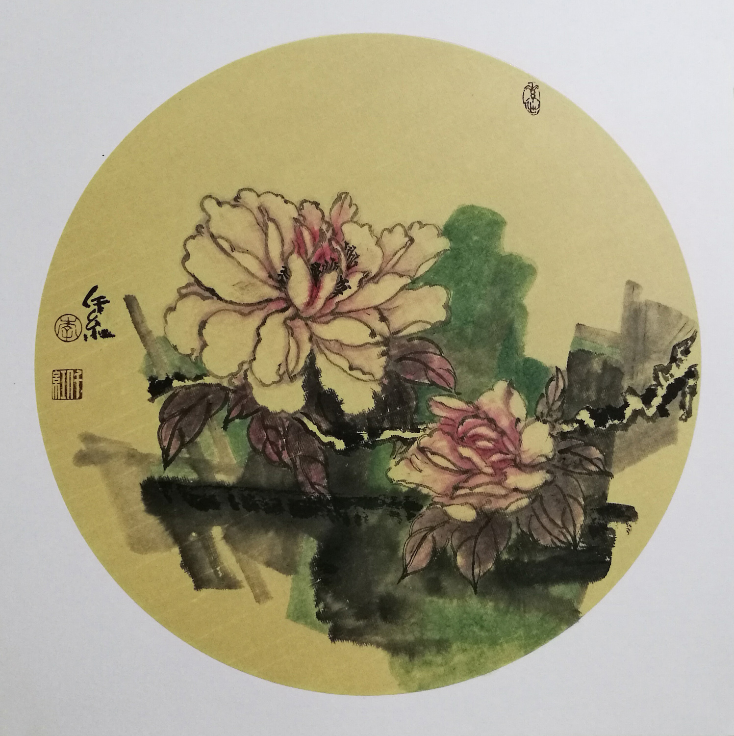 福虎迎春儿童画作品说明,福虎迎春吉祥如意