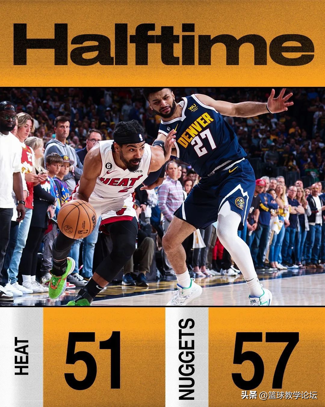 1比1平!总决赛15分超级逆转!约基奇41+11没顶住巴特勒