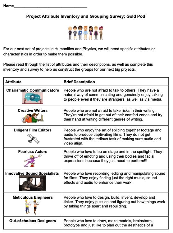 PBL学生分组|来自美高科高的经验