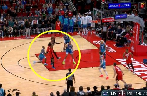 火箭127-126险胜爵士加时赛,23-23加时赛