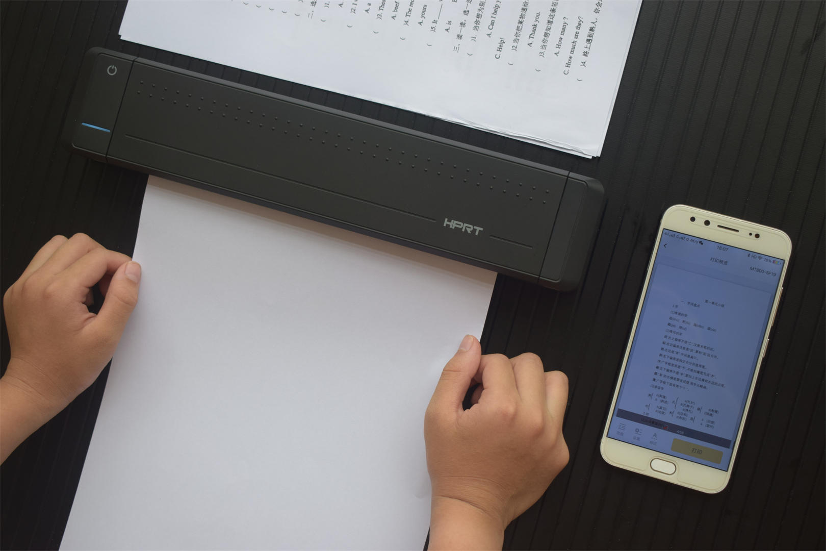 便携式打印机汉印mt800,汉印mt800碳带可以打印a4纸几张