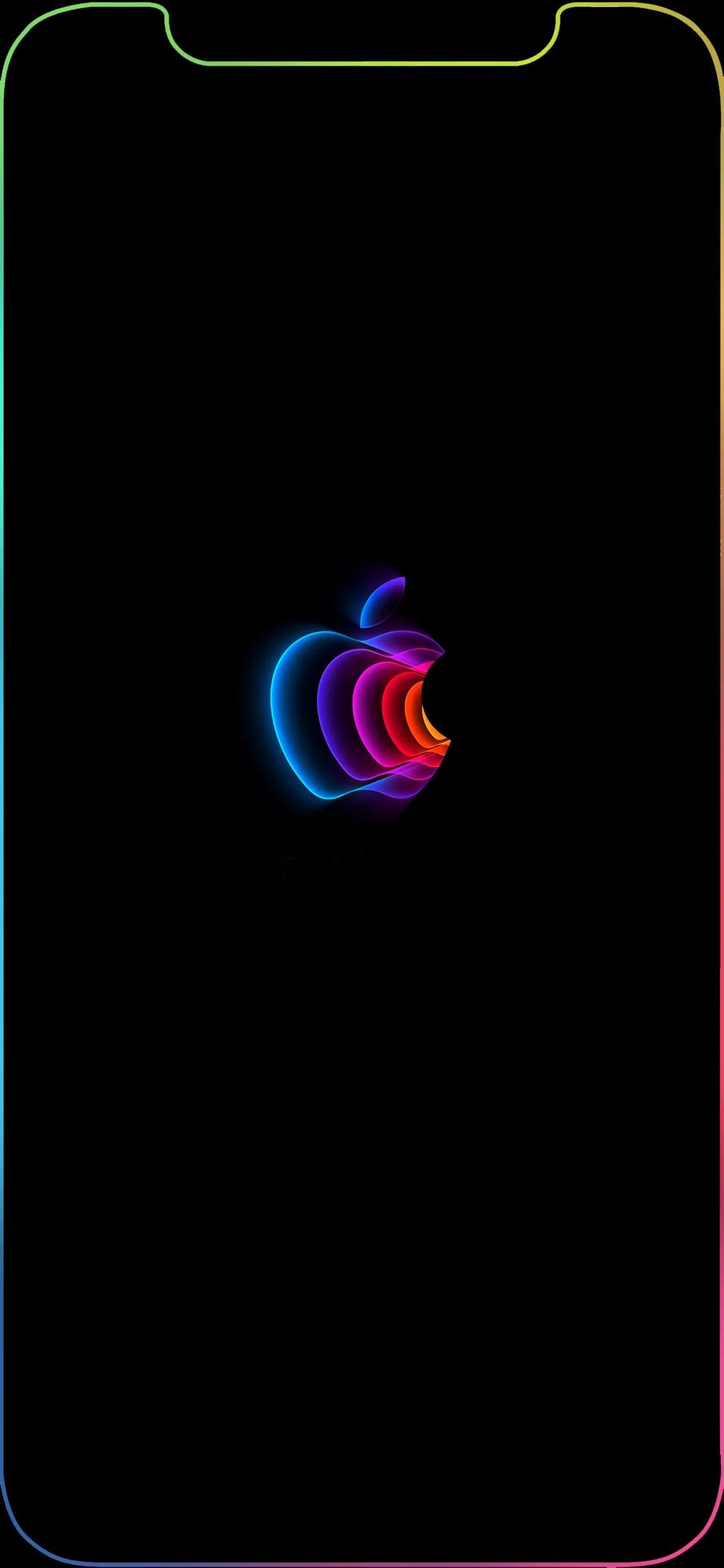 彩色拼接手机壁纸,6sp彩色边框手机壁纸