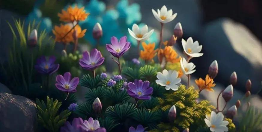 人间最美三月天春花烂漫展笑颜,人间最美四月天一花一草一世界