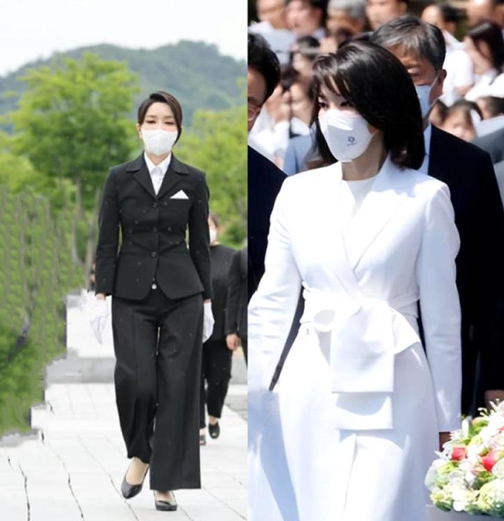 韩国夫人金建熙颜值,韩国第一夫人金建希妆容