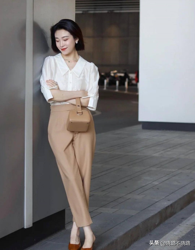 新款女裤洋气50岁穿搭,中年妇女弹力裤最新款搭配