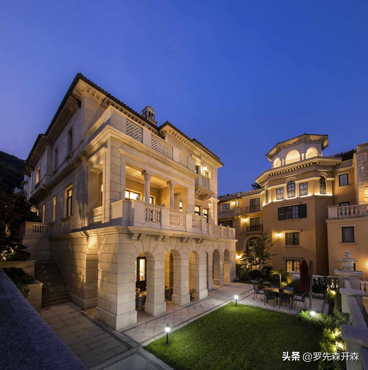 杭州西湖美庐公馆欧式外立面,杭州中式清雅大宅设计图