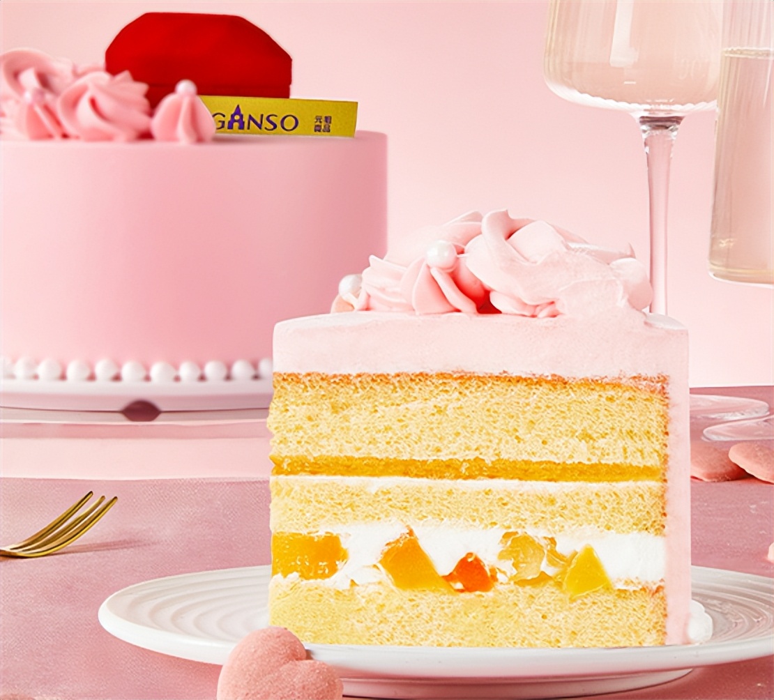 元祖粉色蛋糕,元祖浓情蜜意慕斯蛋糕