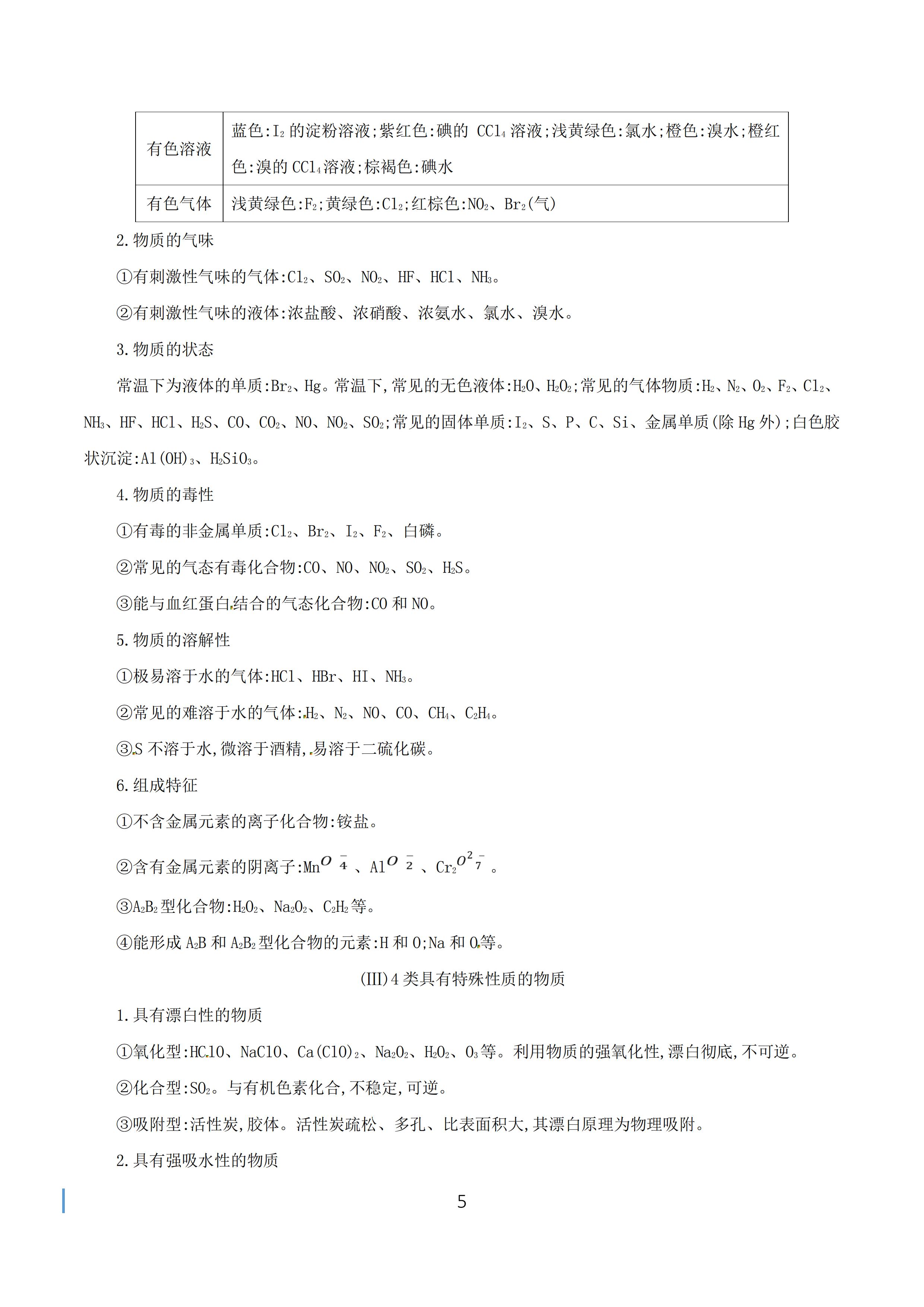 高中化学复习必备知识点,高三化学总复习知识点归纳