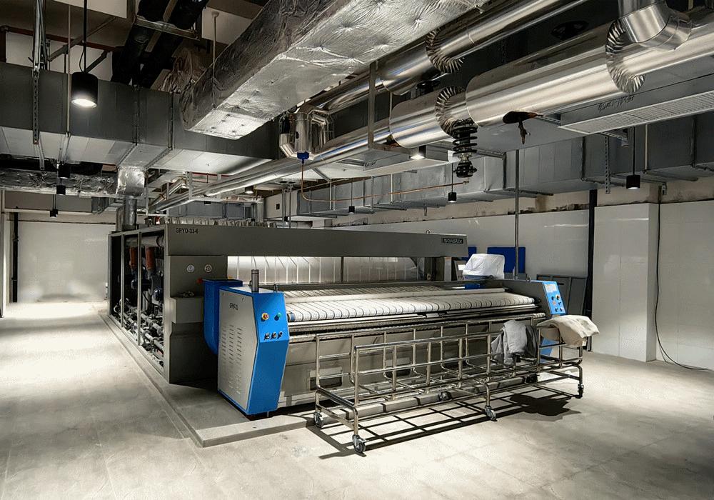 这！就是航星|航星升级款槽烫设备落户苏州酒店客户洗衣房