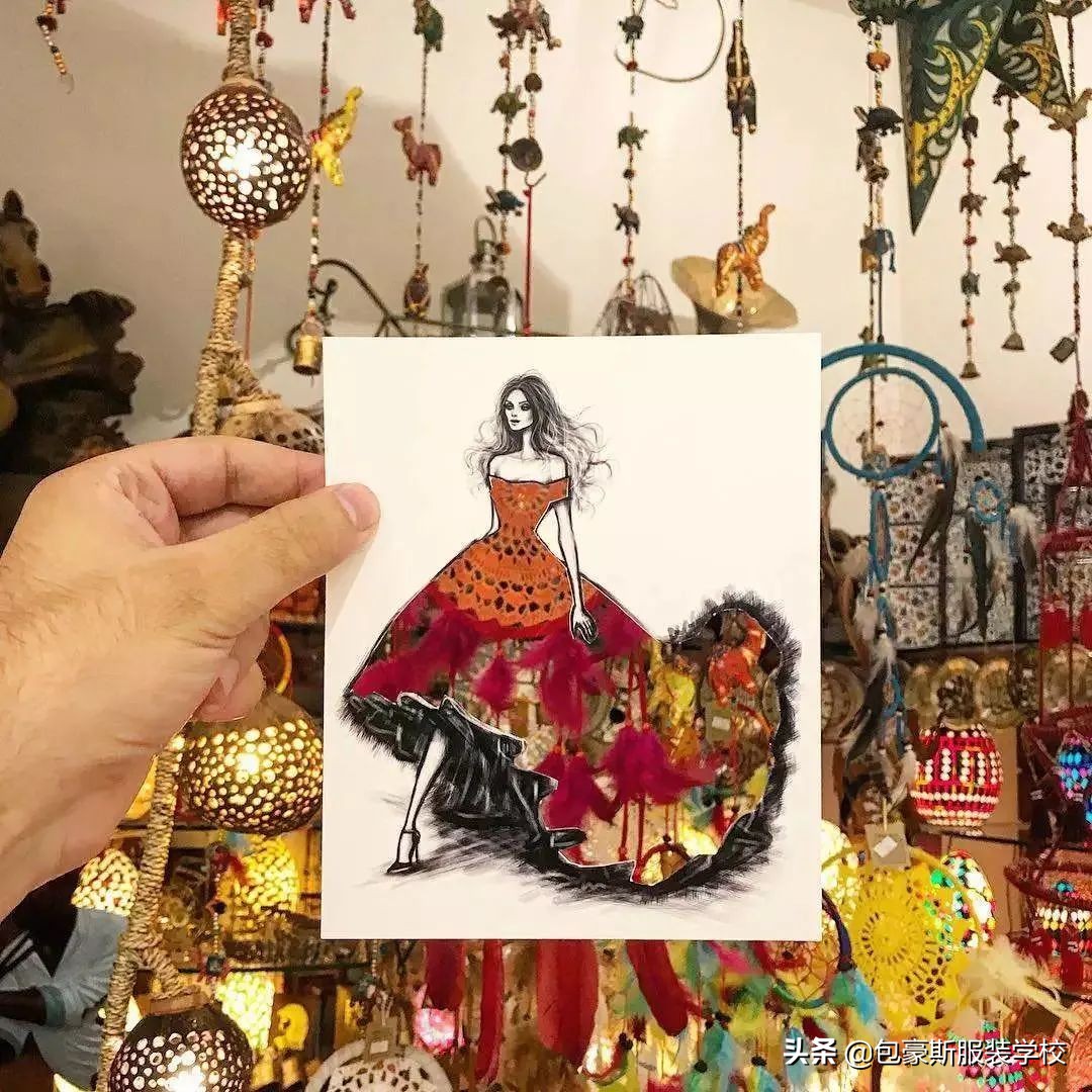 国际时尚插画师插画作品欣赏图文,创意插画古埃及