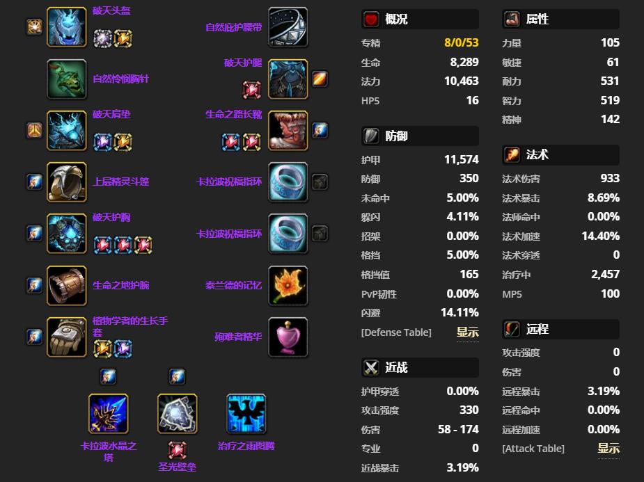 魔兽世界tbc各大职业毕业装,魔兽tbc40-45