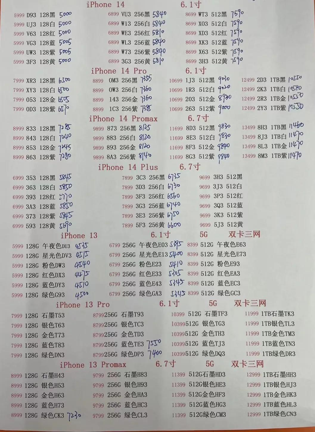 7月12日华强北手机报价,11月6日华强北手机报价