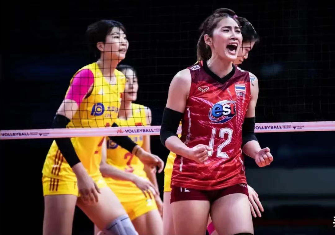 袁心玥王媛媛进攻集锦,中泰女排对战袁心玥