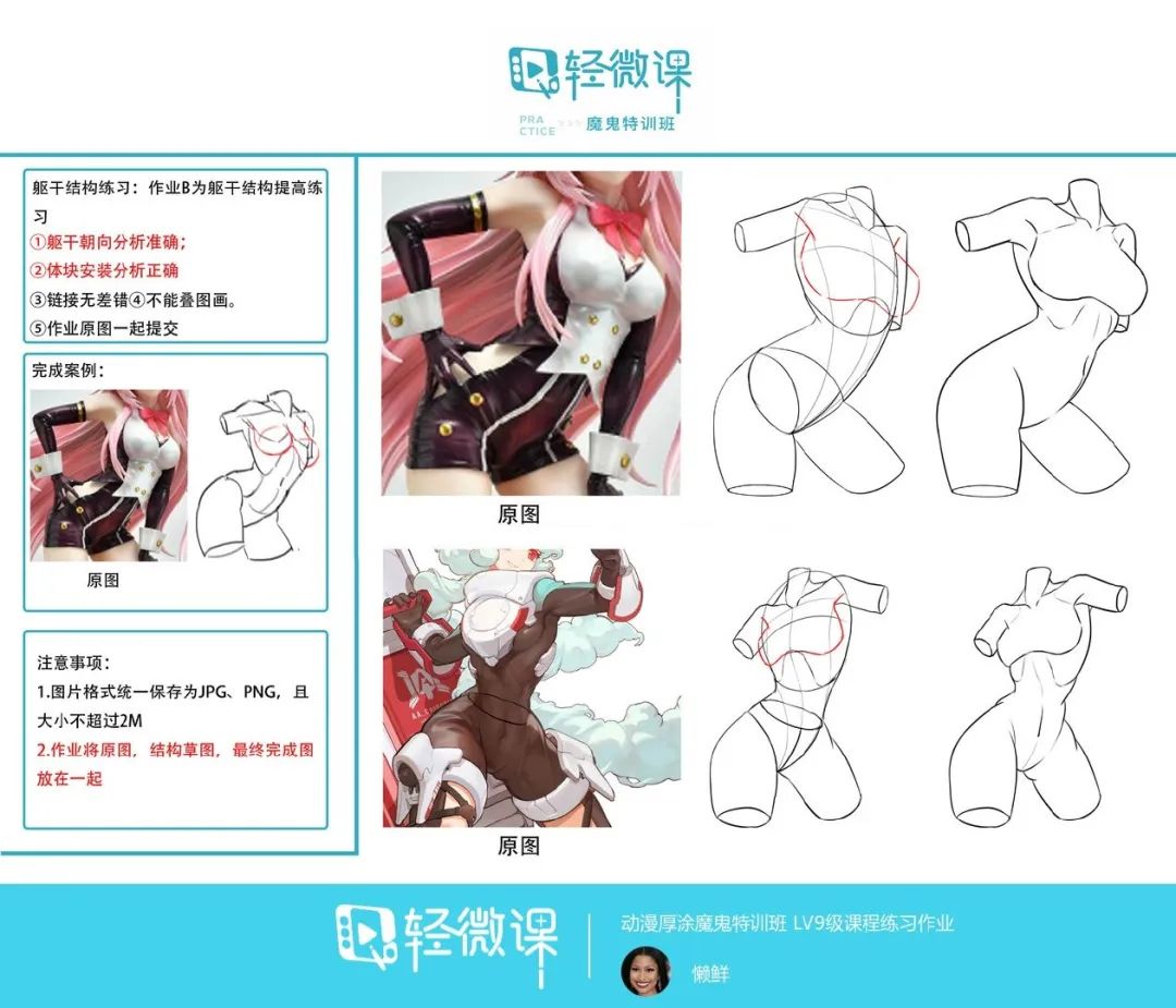 新手人体结构练习素材,人体造型练习