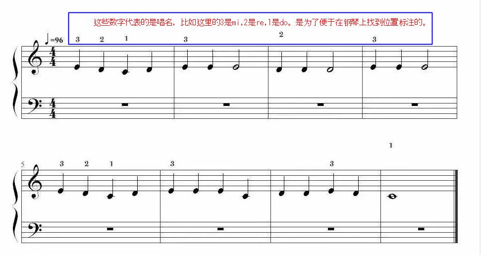 初学钢琴弹五线谱还是简谱,成人初学钢琴五线谱练习曲