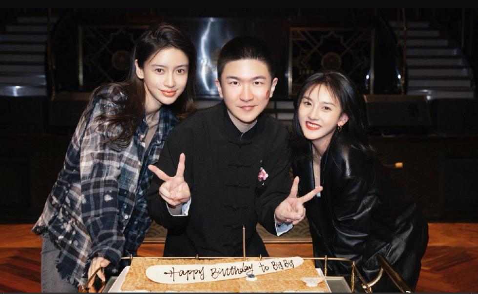 张大大晒登山照为杨幂庆生,张大大晒杨幂庆生照片