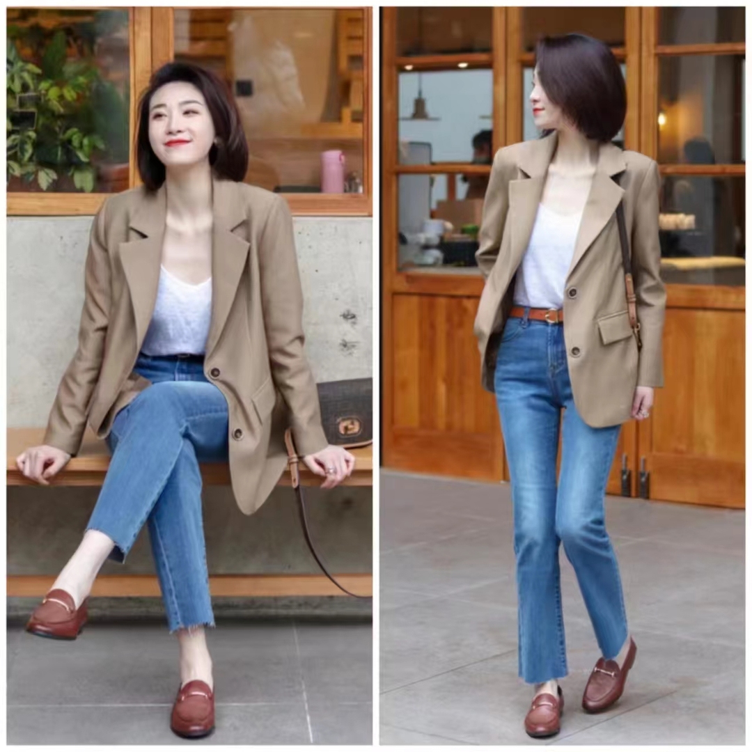 男士卡其色西装配什么裤子好看,卡其色裤子可否搭奶黄色西装