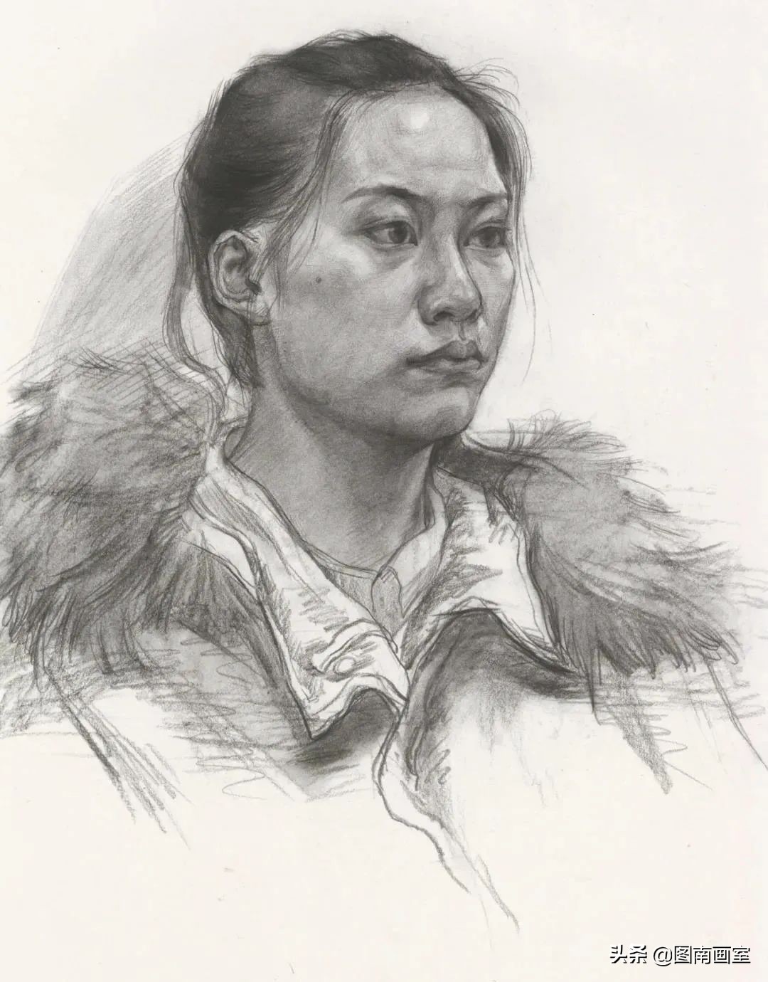 中国美术学院素描头像高分作品,全国素描高分作品