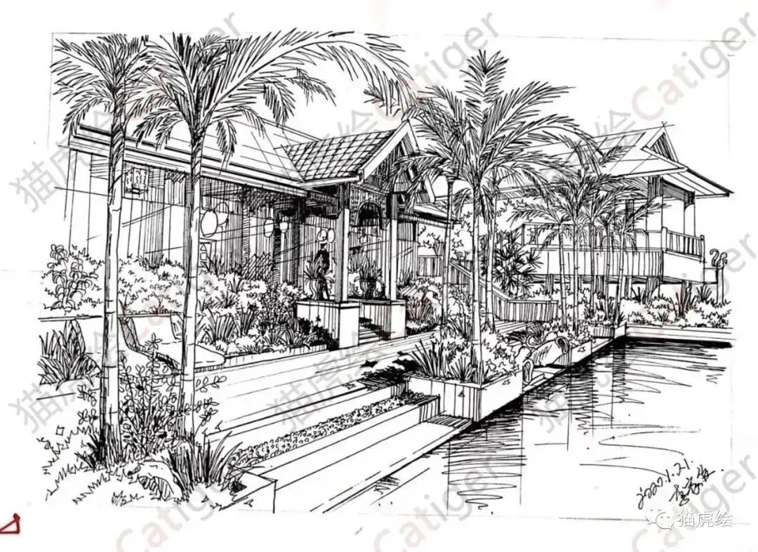 猫虎画,猫虎绘画