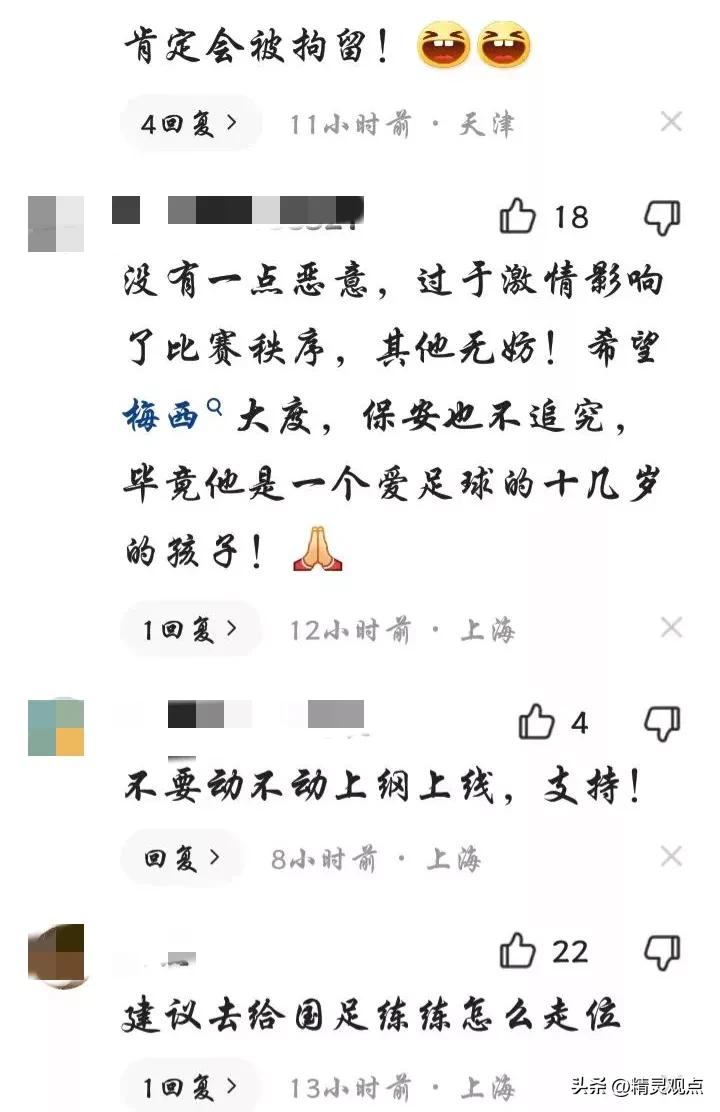 球迷冲入球场拥抱梅西被行拘点评,冲进球场拥抱梅西的道歉视频