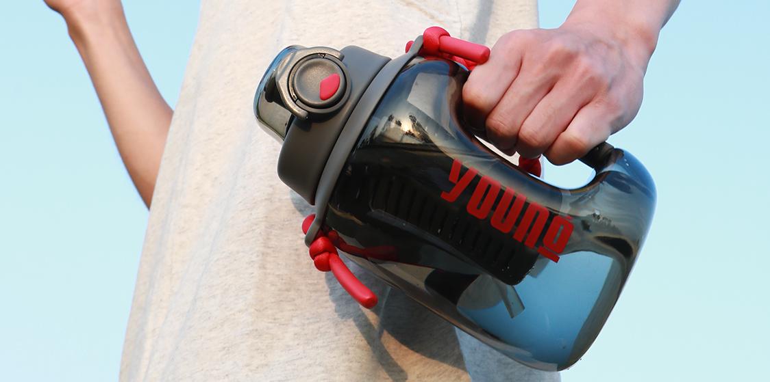 销量第一富光水杯,富光玻璃水杯1000ml男双层超大容量