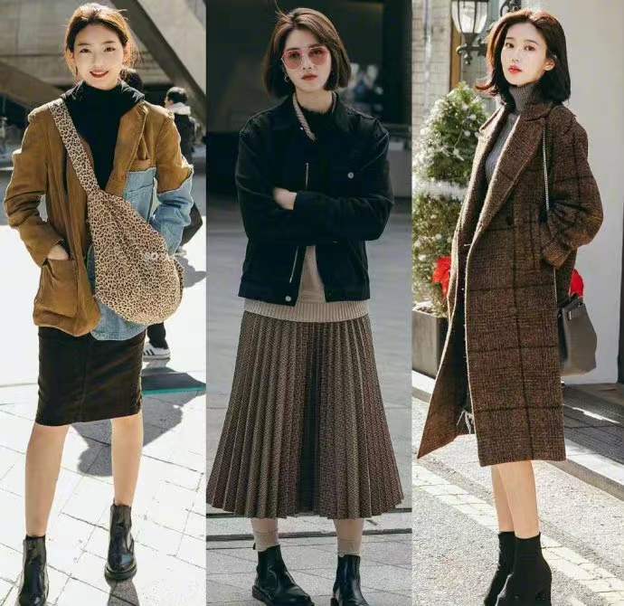 韩范轻熟风穿搭轻松提升时髦范,韩范冬季最新穿搭