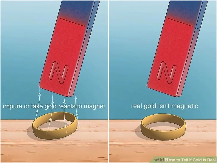 怎样在家辨别黄金的真假方法图片 (在家怎么辨别黄金的真假简单方法)