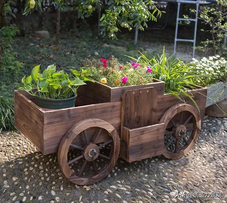 花箱小庭院景观设计,庭院花箱设计款式大全