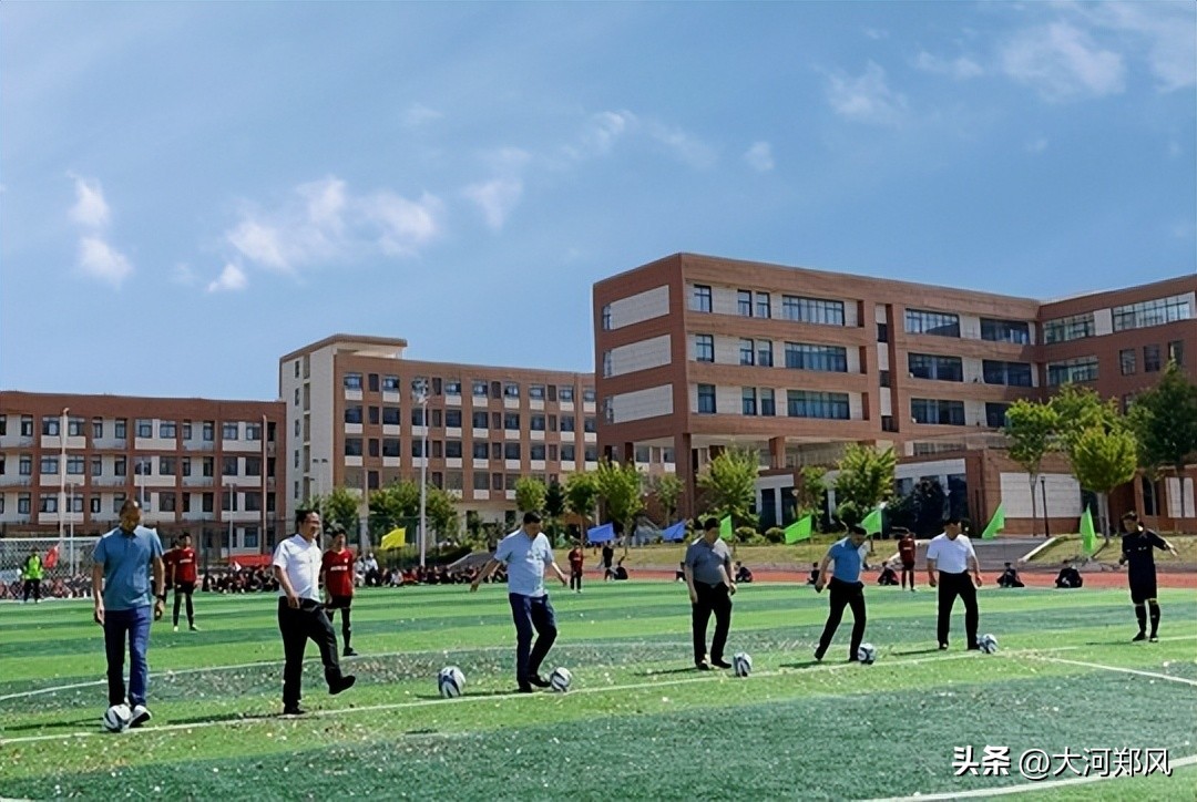 校园足球文化节开幕式,中牟县文昌街学校足球节