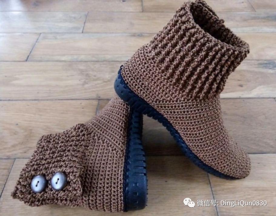 针织鞋子图案花样大全,针织鞋作品