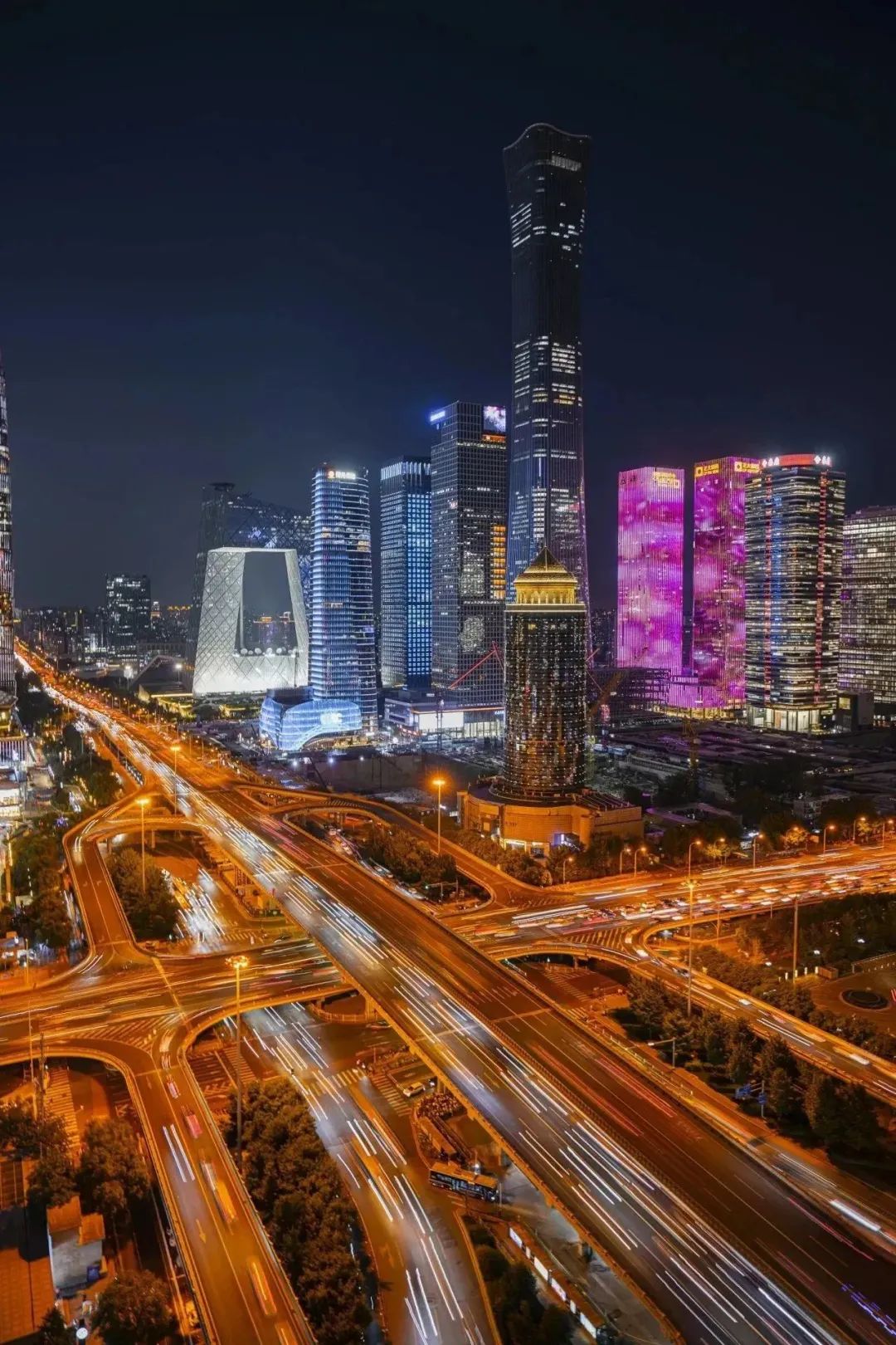 夜朝阳，灯火璀璨！