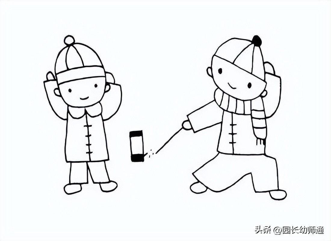 春节龙的简笔画怎么画简单又好看,6-12岁2022年春节简笔画