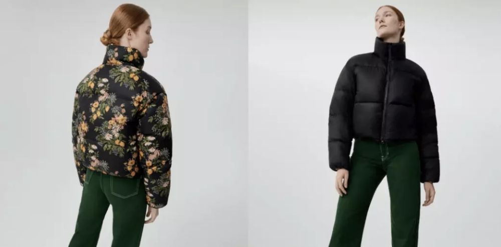 加拿大鹅羽绒服东北风格,加拿大鹅推出大花袄