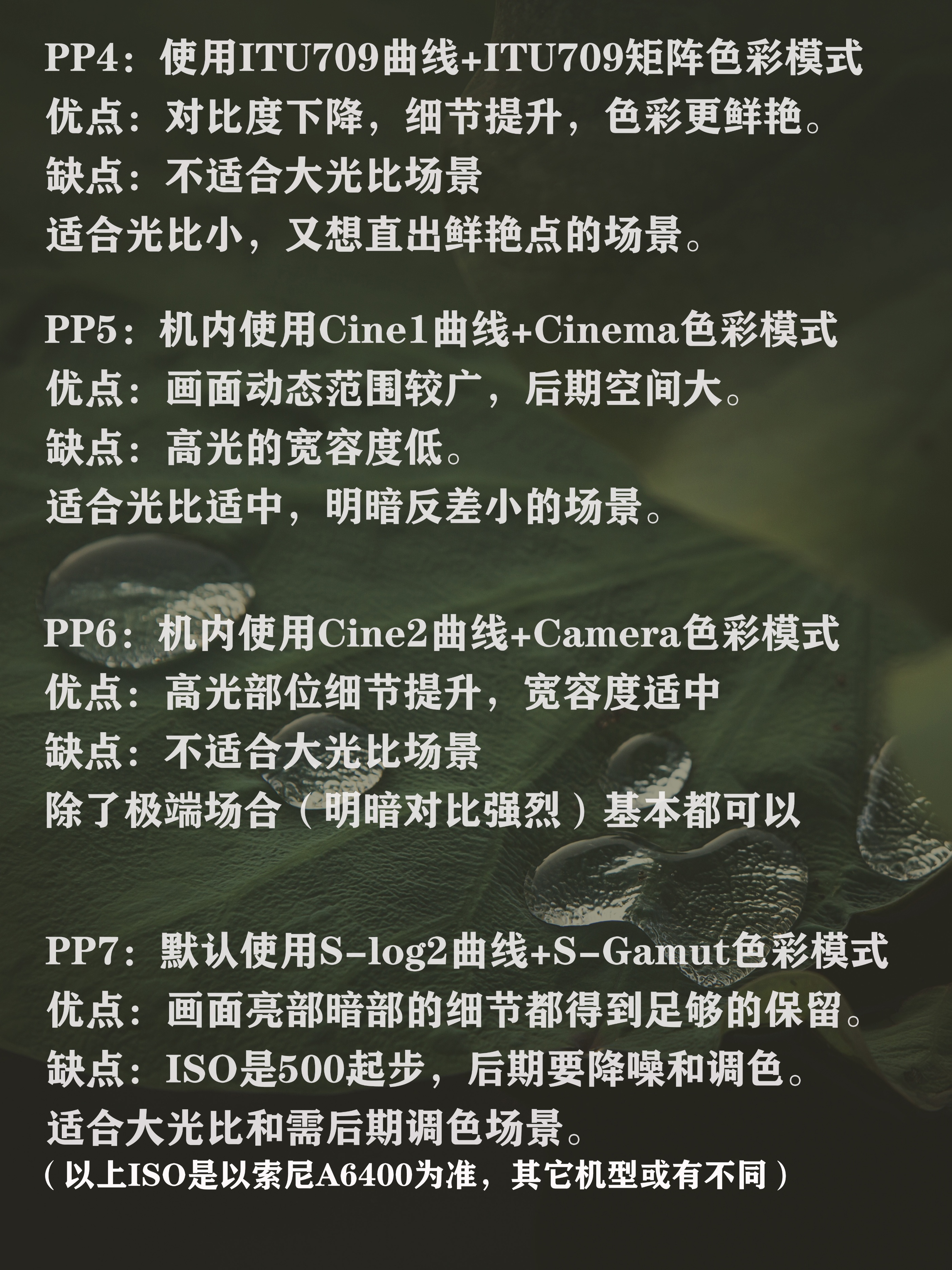 关于索尼pp值,索尼pp值的曝光怎么设定