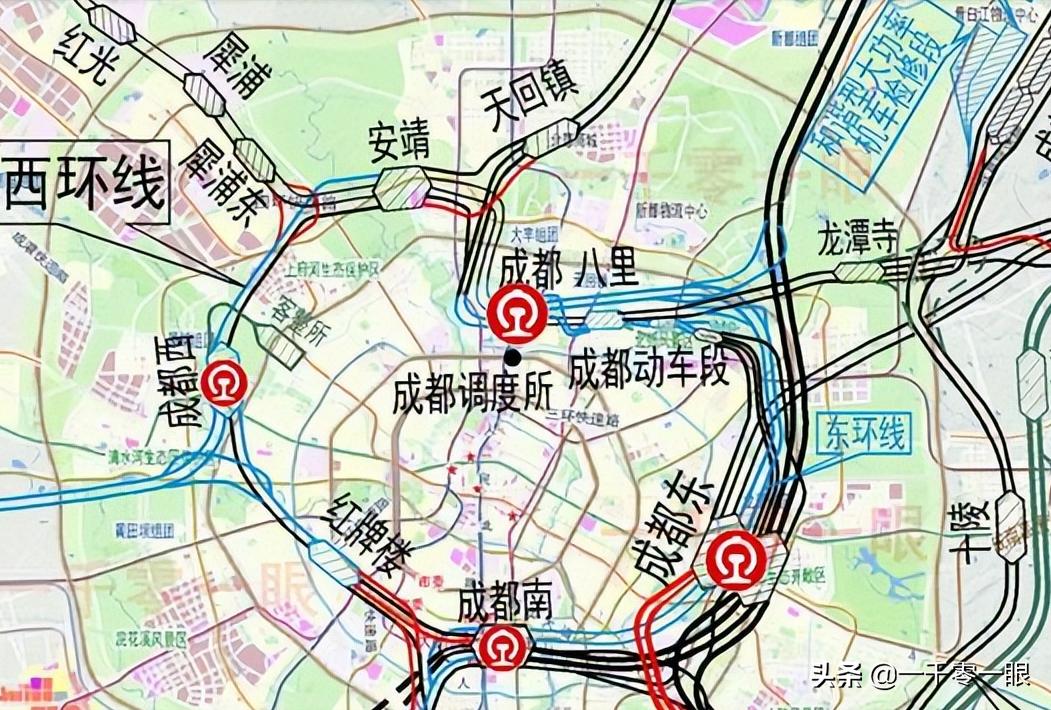 成渝铁路枢纽在哪里,成渝中线高铁站周边交通规划
