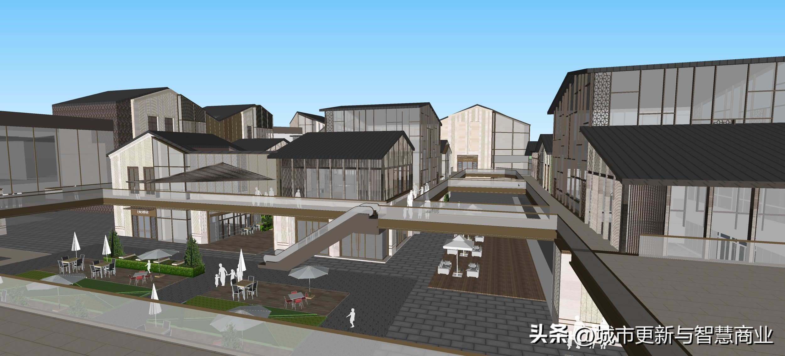 武汉中建·光谷之星中式新中式商业街SU模型图集-武汉天华