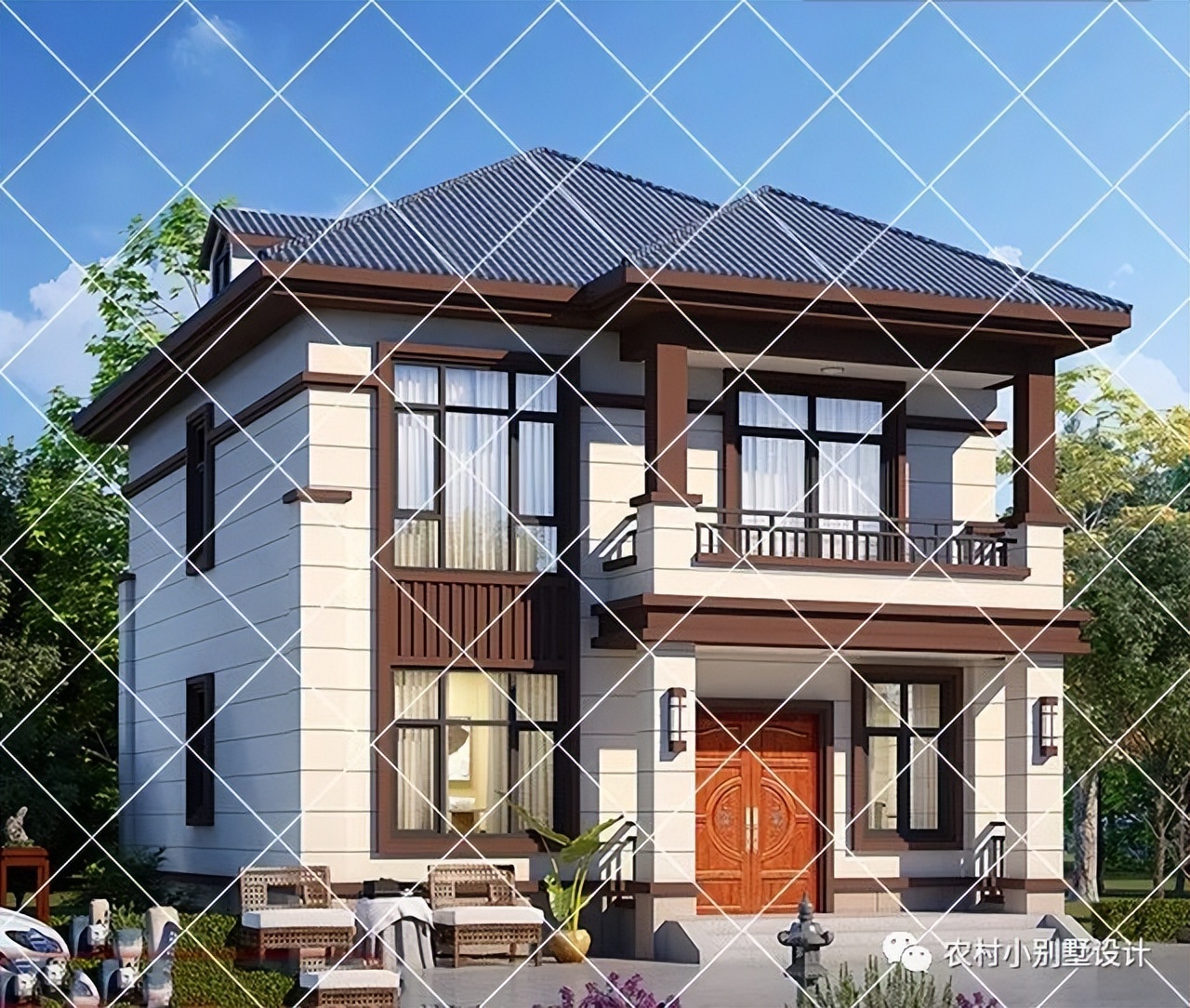 15套占地不足80平方二层农村自建房别墅设计；小宅基地玩出大花样
