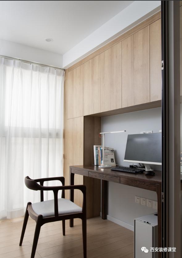 三室一厅92平原木色新中式,精装修大三室婚房