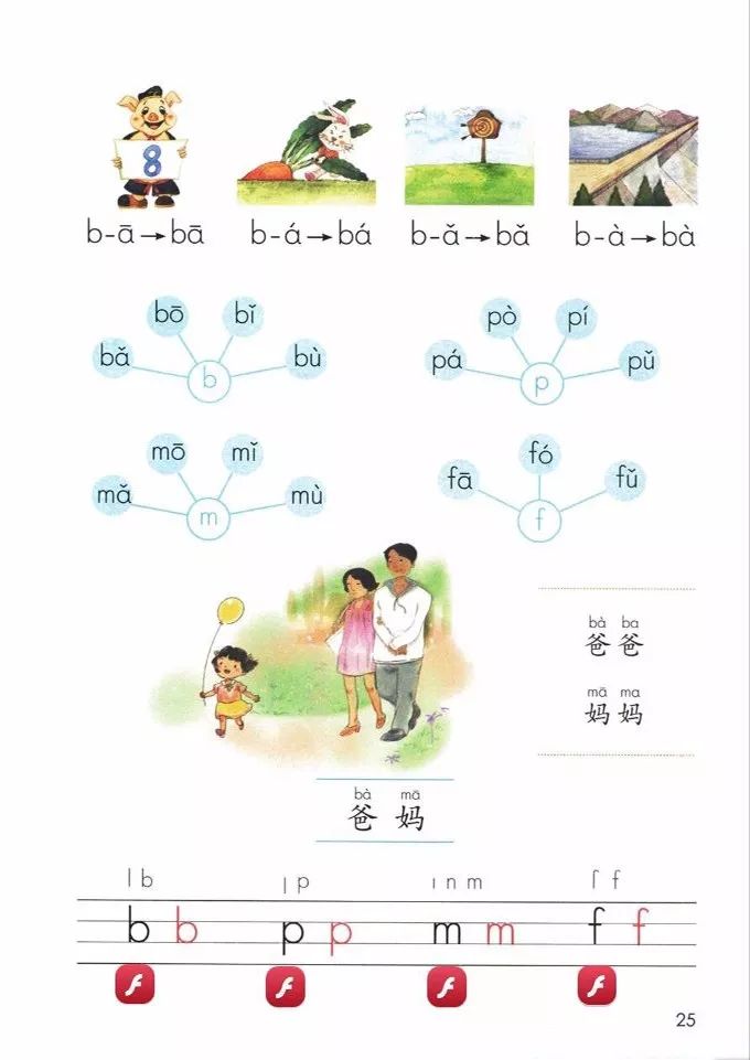 电子课本|人教部编版教材小学语文一年级（上册）课本-暑假预习