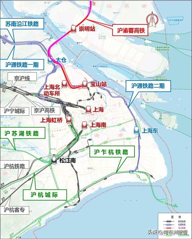 宝山区地铁3号线上海火车站,沪渝蓉铁路宝山段