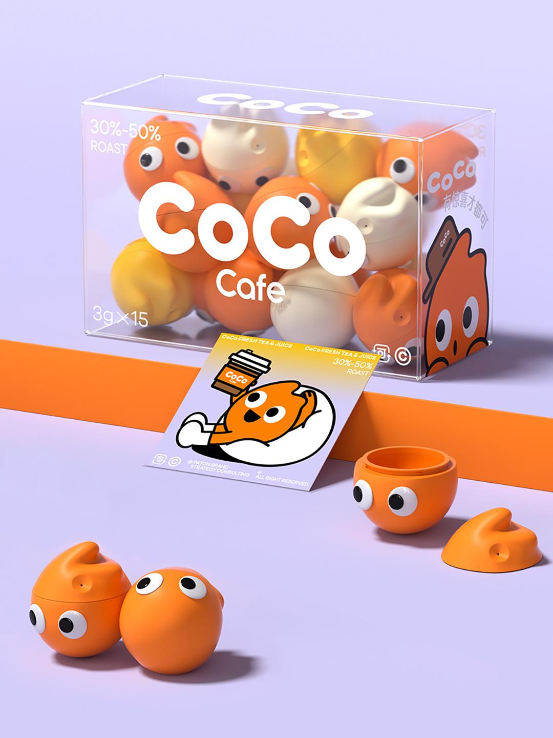 coco奶茶logo设计,coco茶饮标志